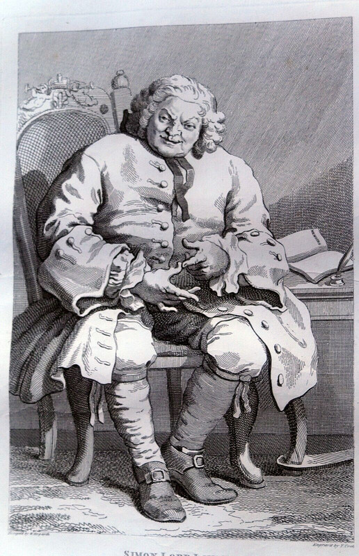 1800 After William Hogarth Engraving SIMON LORD LOVAT Thomas Cook J. Whatman