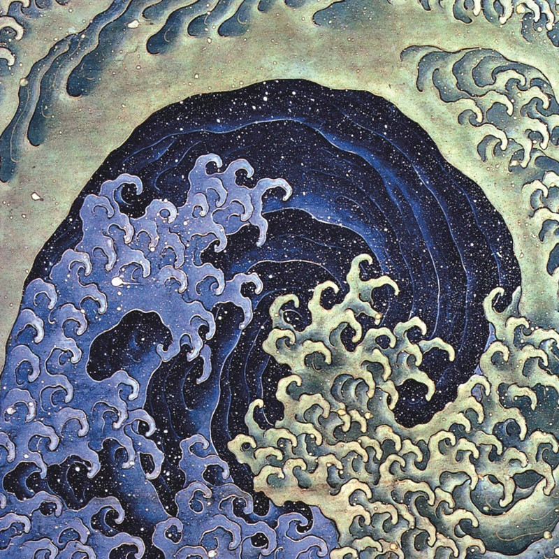 Feminine Wave by Katsushika Hokusai Art Print Asian Japanese Poster 26×26