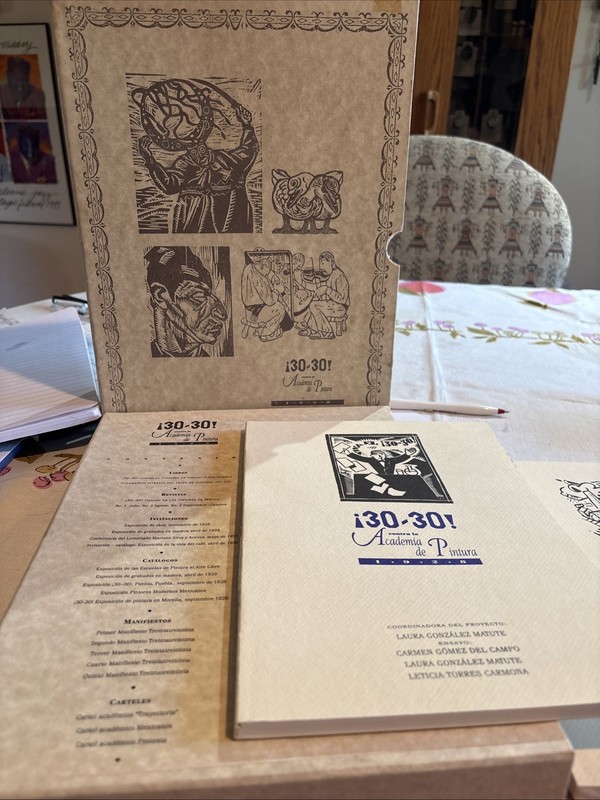Rare Mexican Avant-Gard Art Portfolio !30-30! Woodcuts Manifesto INBA 1993 1500