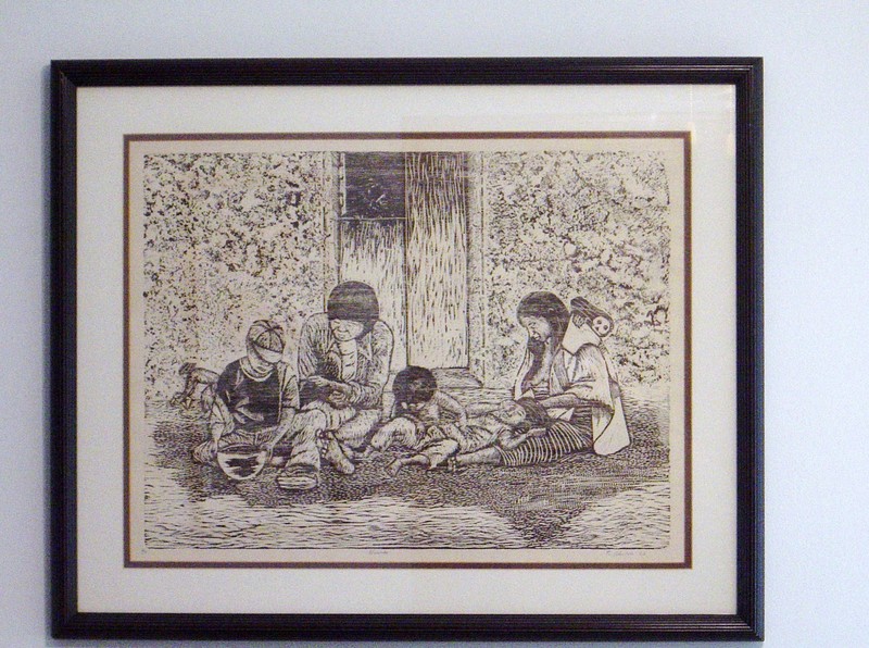 Mexican Original Artist Proof, signed, 1986, Print by Fernando Olivera Oaxaca