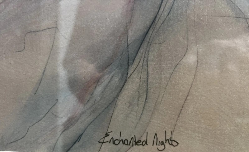 GARY BENFIELD "ENCHANTED NIGHTS" SERIOLITHOGRAPH ON DELUXE PAPER W COA gallery