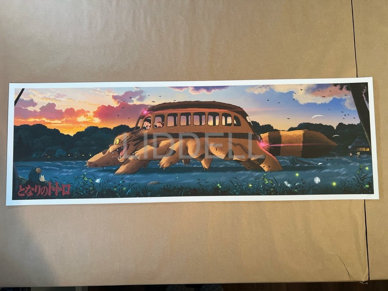 Pablo Olivera My Neighbor Totoro Catbus Mondo Style Print #d of 50 BNG Ghibli