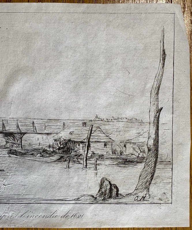 Original Etching Signed In Plate CM (Charles Meryon) gallery