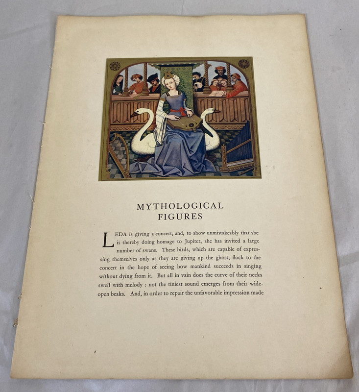 Verve 1939 Mythological Figures 8-page suite with medieval miniatures