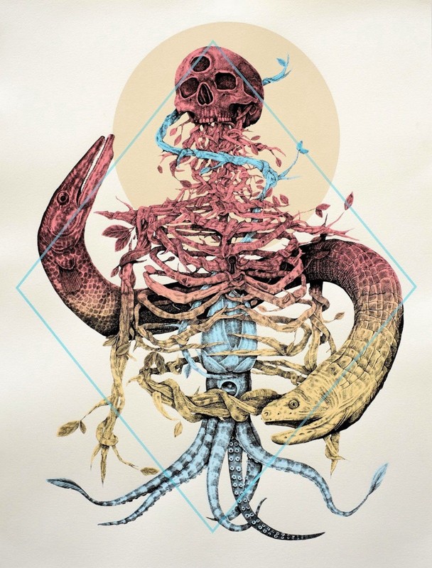 Alexis Diaz The Cage 2014 Signed Numbered Screen Print Edition of 75 Rare
