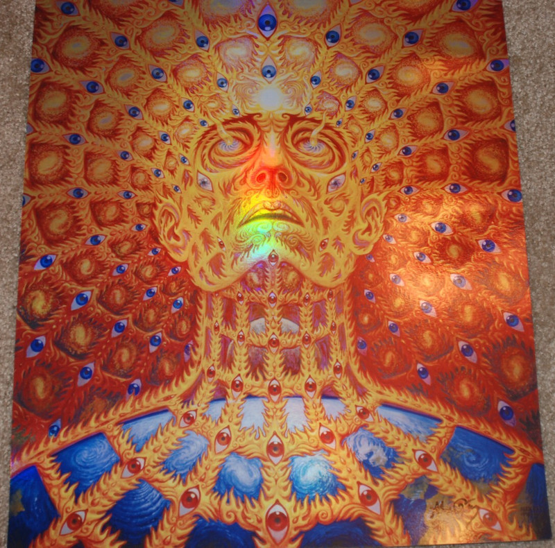 Alex Grey Oversoul Holographic Foil Serigraph Print S/# 333 Tool Poster Art gallery