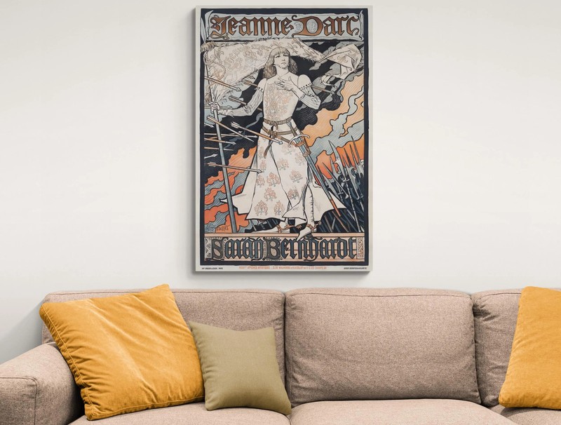 Joan of Arc Poster – 1890 Art Nouveau Print, Feminist Martyr & French Saint gallery