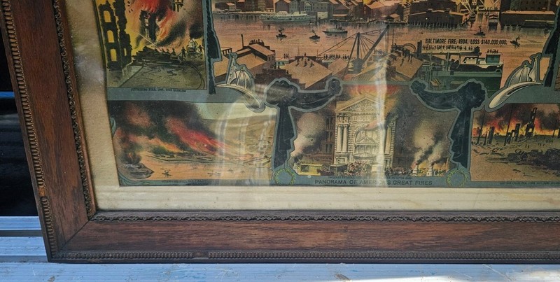 America's Great Fires 1905 Framed Lithograph gallery