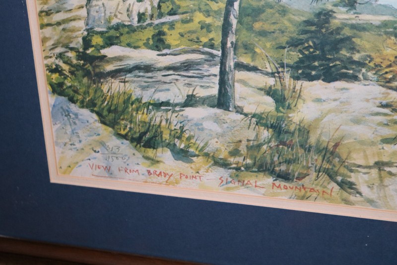 Tennessee Artist Gordon Wetmore 1938-2011 Signed Ltd Ed Print Signal Mountain gallery