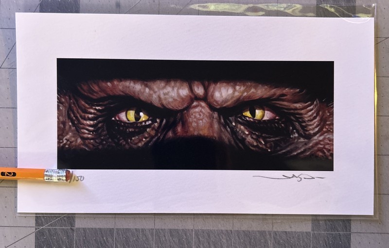 Jason Edmiston Creepshow Fluffy Art Print Eyes Without A Face Print EWAF /150