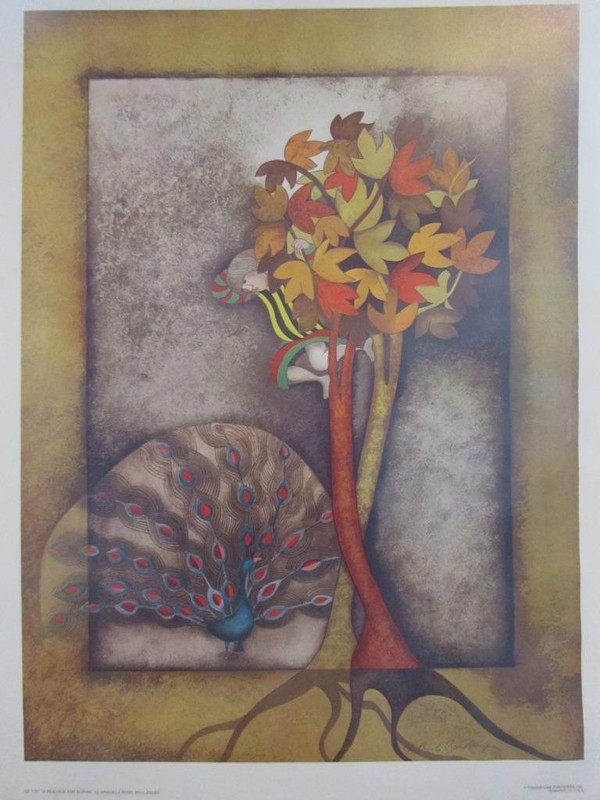 Rodo Boulanger «Peacock for Sophie» Classic Lithograph Below Market