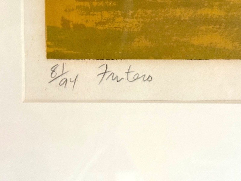 Cajiga: FRUTERO 1981 Original Serigraph Signed & Numbered 36x25" Puerto Rico Art gallery