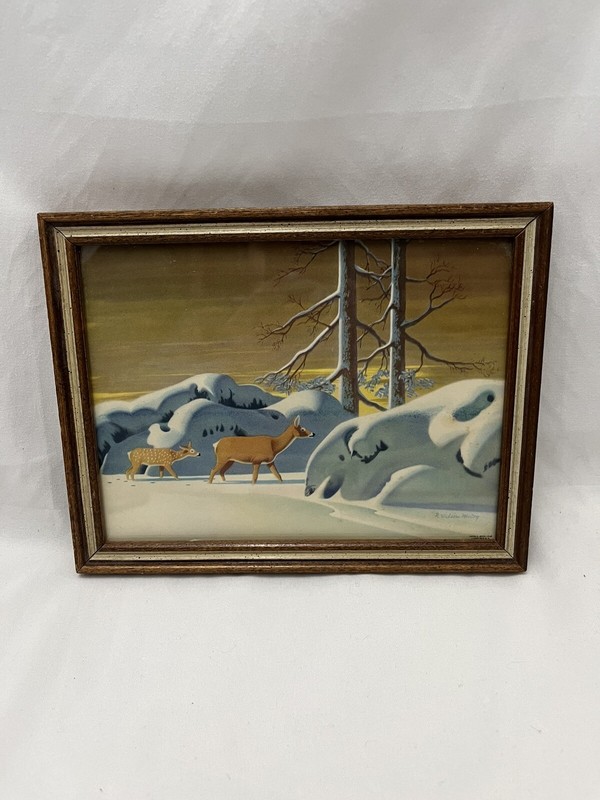 Vintage Litho Print R. WILSON MCCOY By Copr. C. Moss 1945 Litho In USA