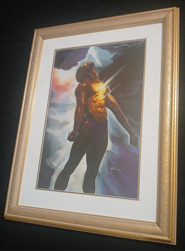 God is In Me-by Kevin Wak Williams Framed/Matted Open Edition Art Print 16x21