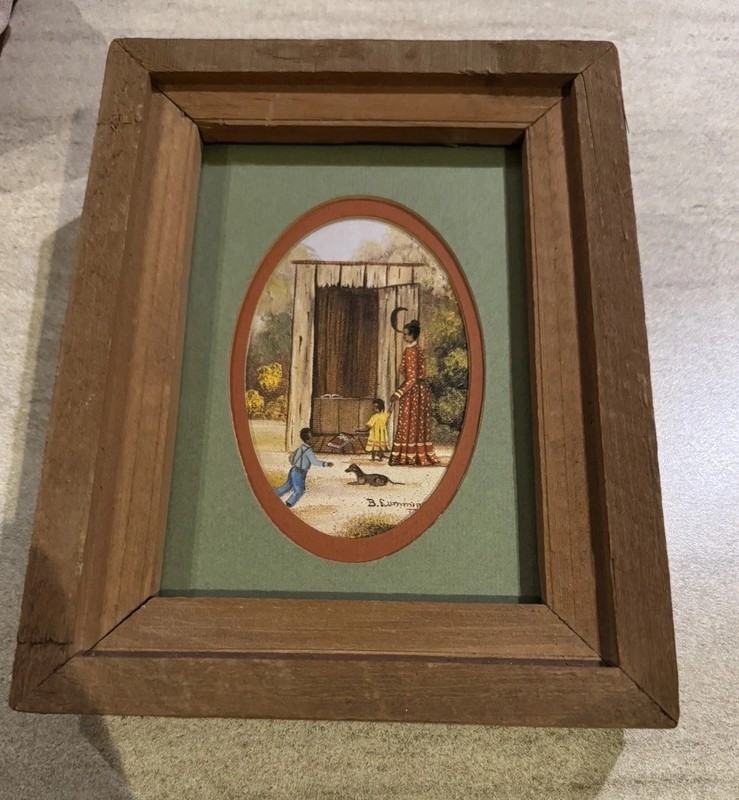 B. Cummings Framed Folk Art Print