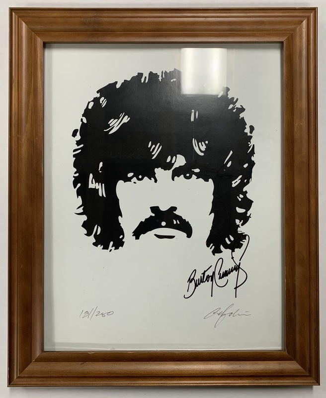 Autographed And Framed Limited Edition Burton Cummings Art Print #181 Of 250