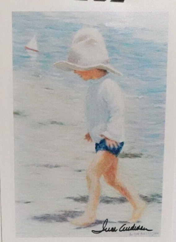 IVAN ANDERSON "BOY WITH BIG HAT" HAND SIGNED SMALL 4" X 6" PRINT gallery