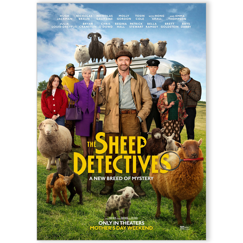 The Sheep Detectives Movie Poster Print Hugh Jackman Film Print A5 A4 A3 A2 A1 gallery