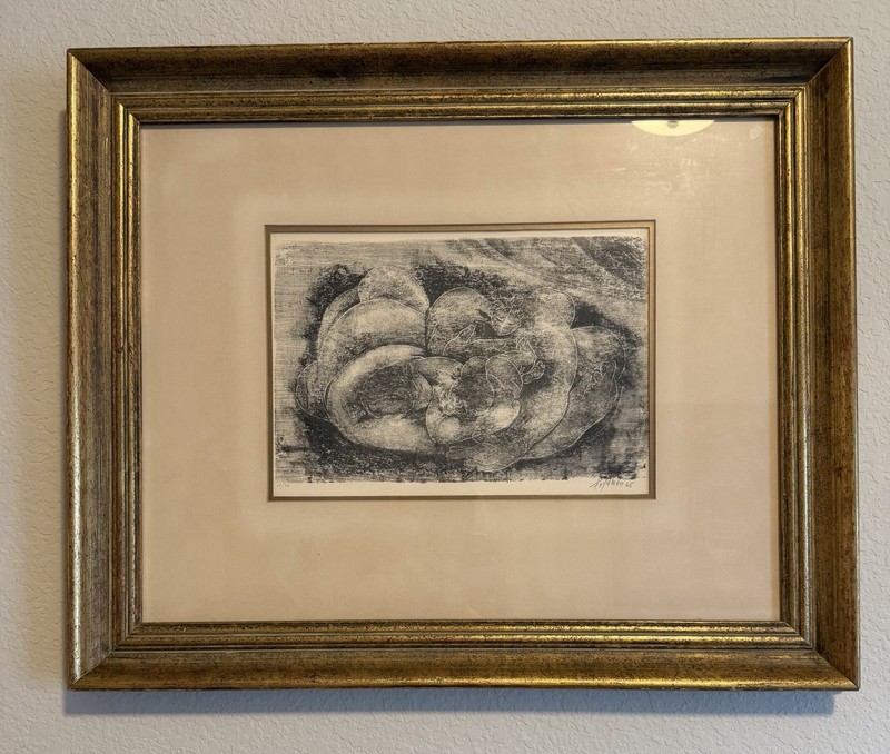 Maurice Frydman, signed numbered lithograph (23”x 19” framed).
