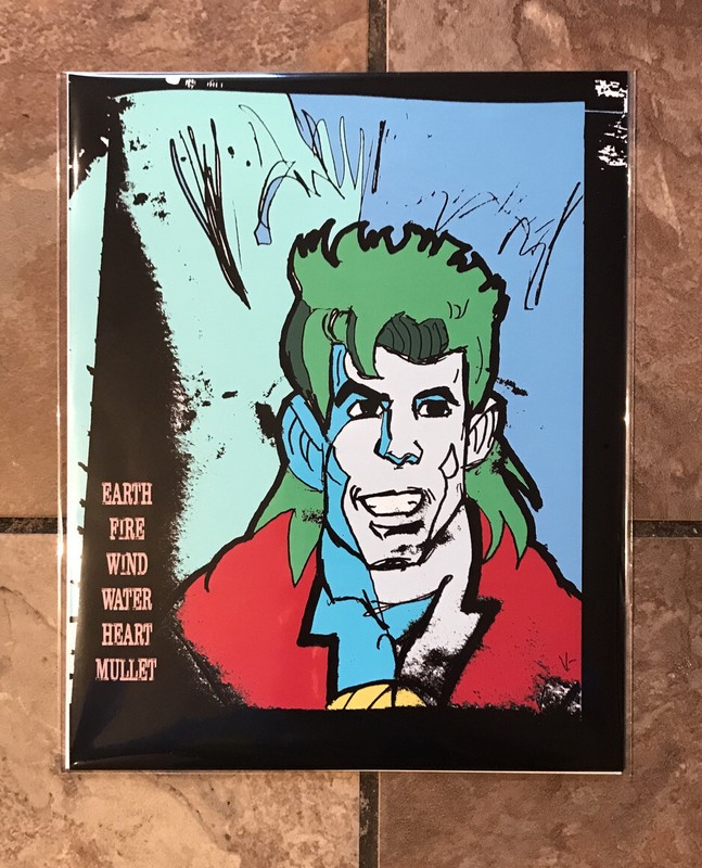 Captain Planet Pop Art 8×10 Print Planeteers Earth Superhero Cartoon TBS 90s