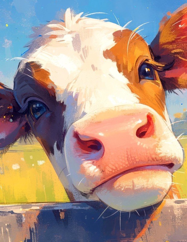 «Country Cow» Fine Art Print 8.5×11 Limited to 20 Hand-Numbered Copies