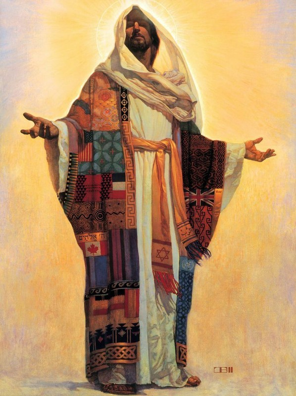 Jesus coat of many colors Lord of all – Turn to me and be saved 8 x 10 PRINT