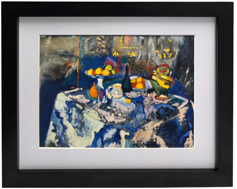 HENRI MATISSE “Vase Bottle and Fruit” Plate Signed Framed Modern Art Print