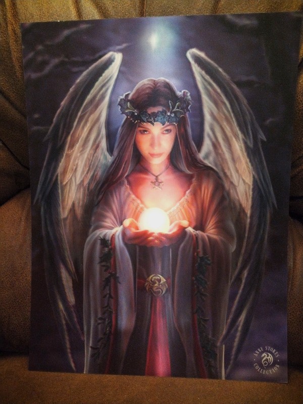 Anne Stokes Collection Angel 3D Holographic Print 15.5 Inch By 11.5 Inch VGC