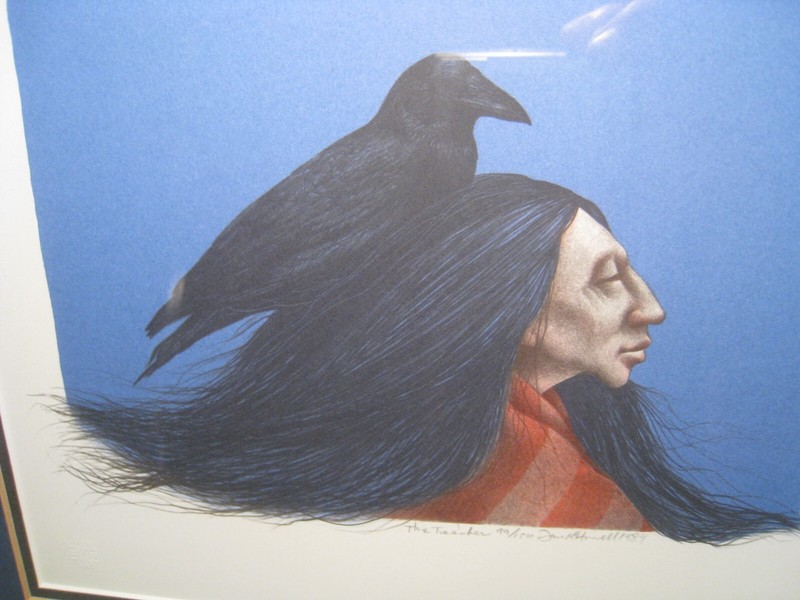 1984 Framed Frank Howell "The Teacher" Lithograph Hand Signed with COA. 99/150 gallery
