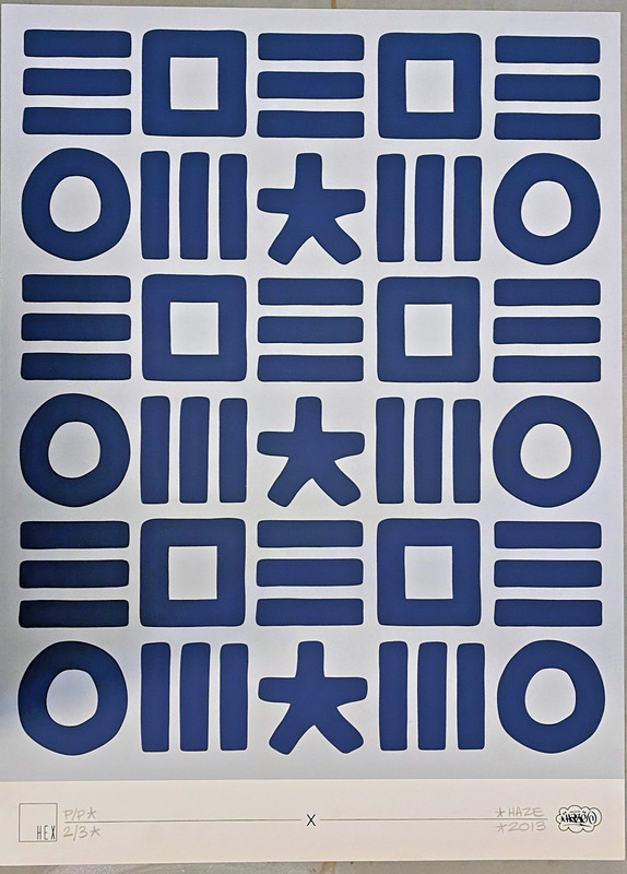 Eric HAZE – HEX Collab – 2013 – Sikscreen print