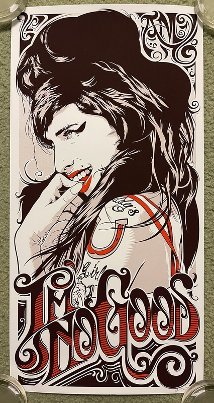 Amy Winehouse Music Concert Show Artist Art Print Poster Mondo Joshua Budich