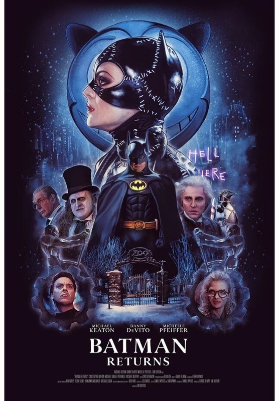 NYCC 2022 Batman Returns Rich Davies Movie Poster Giclee Print Art 16×24 Mondo