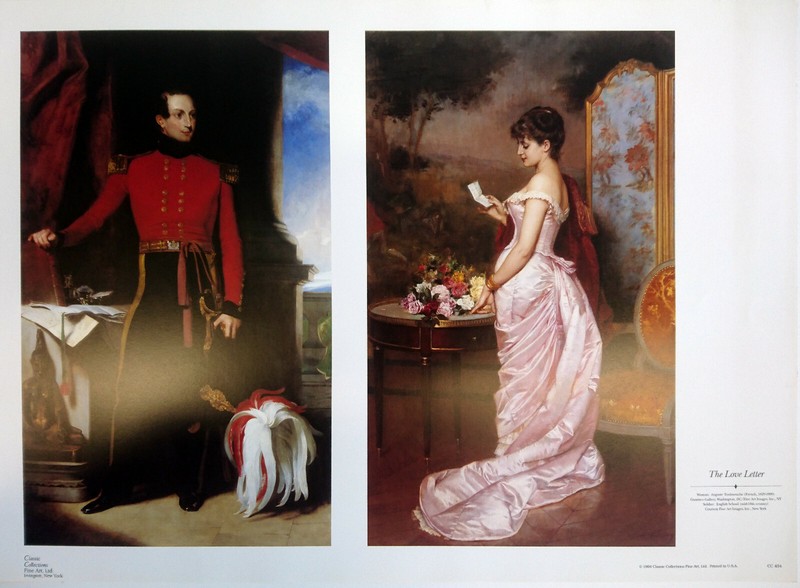 The Love Letter Painting reproductions Fine Art print
