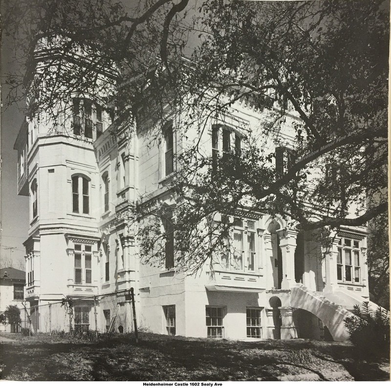 Heidenheimer castle 1602 Sealy Ave as Giclee Art Print Paper or Canvas