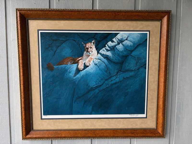 Limited Edition-Vantage Point -Blue Cougar -Signed 107/195. Phillip J Journeay