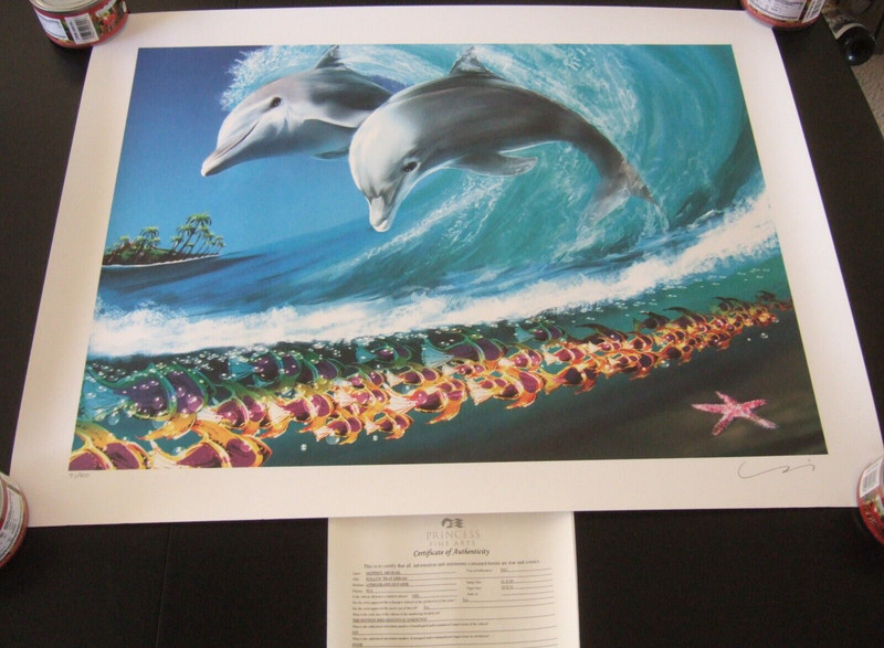 MICHAEL MUFFINS «FOLLOW THAT DREAM» LITHOGRAPH ON PAPER S/N 91/400 COA