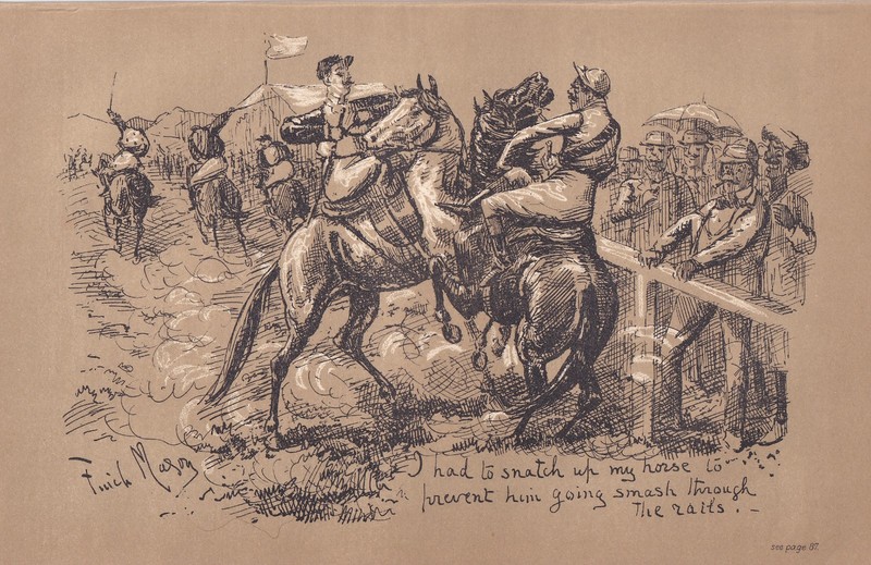 Antique Horse Racing Equestrian Sports Print 1897