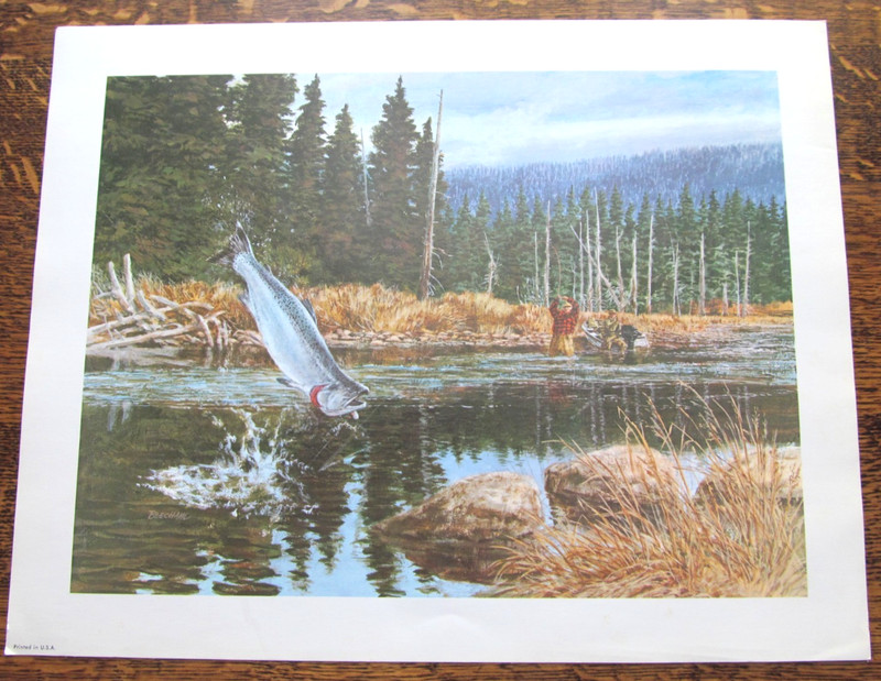 Tom Beecham Fishing Trout Print