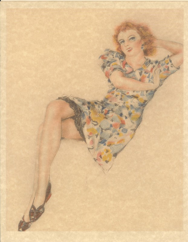Edouard Chimot Modern Reprint – Roses des sables #8 * Ready to frame
