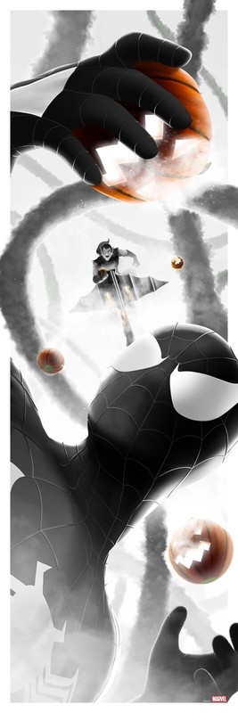 Spider-Man Vs. COMPLETE 3 SET Variant BNG Ben Harman Print LE /100 gallery
