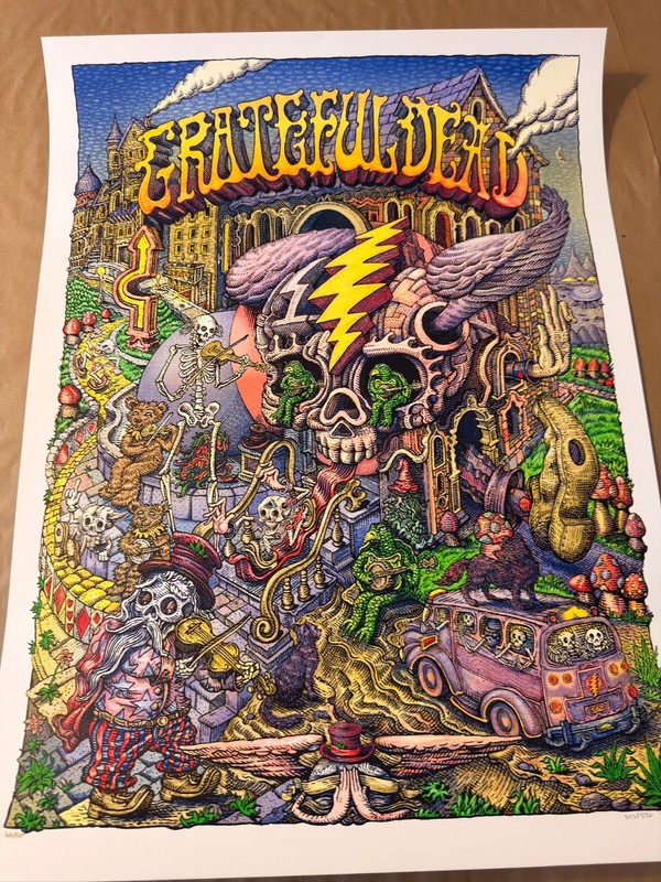 Grateful Dead 2025 David Welker Poster 1st Edition #353/550