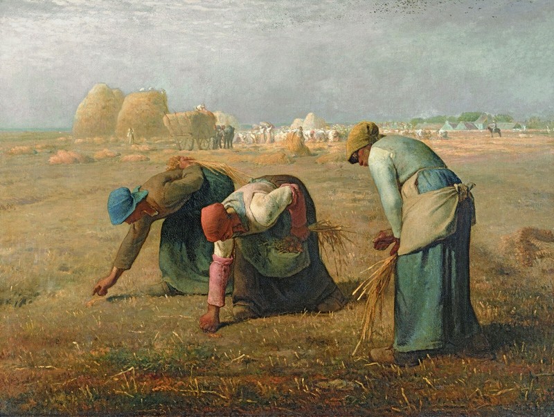 Jean-Francois Millet : «The Gleaners» (1857) — Giclee Fine Art Print