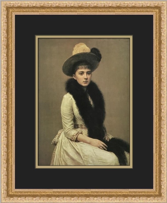 Henri Fantin-Latour Portrait of Sonia Custom Framed Print