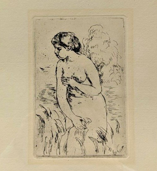Pierre Auguste Renoir Ethching, Baigneuse Delteil Stella 23, 1910, RARE