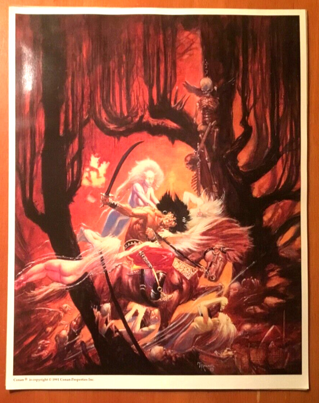 CONAN The BARBARIAN Limited Edition ART PRINT 3 Michael Kaluta art 1991