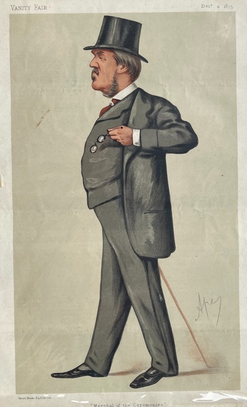 Sir LESLIE WARD Caricature 1875 CARLO PELLEGRINI Vanity Fair MARSHALL CEREMONIES gallery
