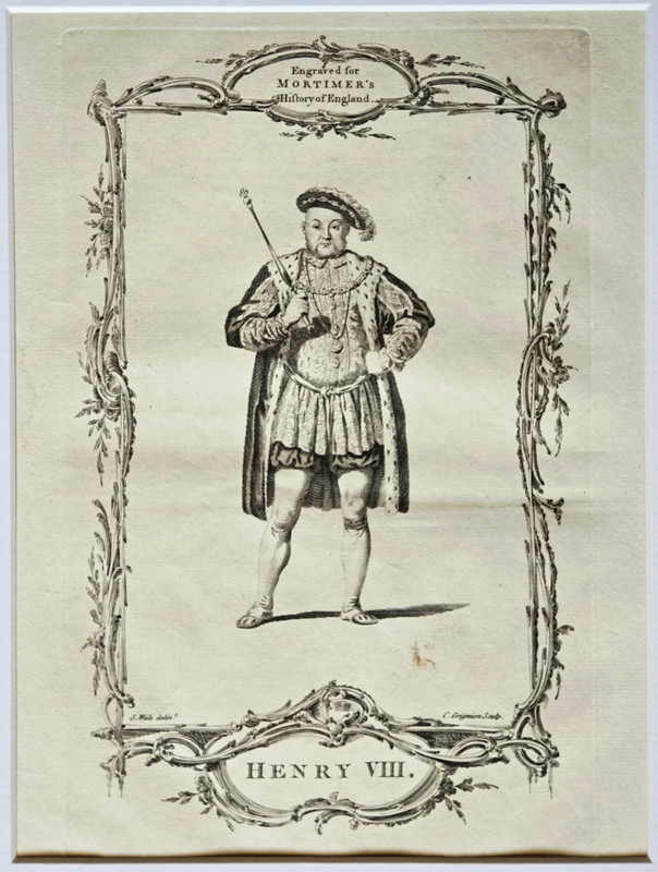 Antique 1764 Copper Plate Engraving Book Plate Print Mortimer 11×14 – Royalty