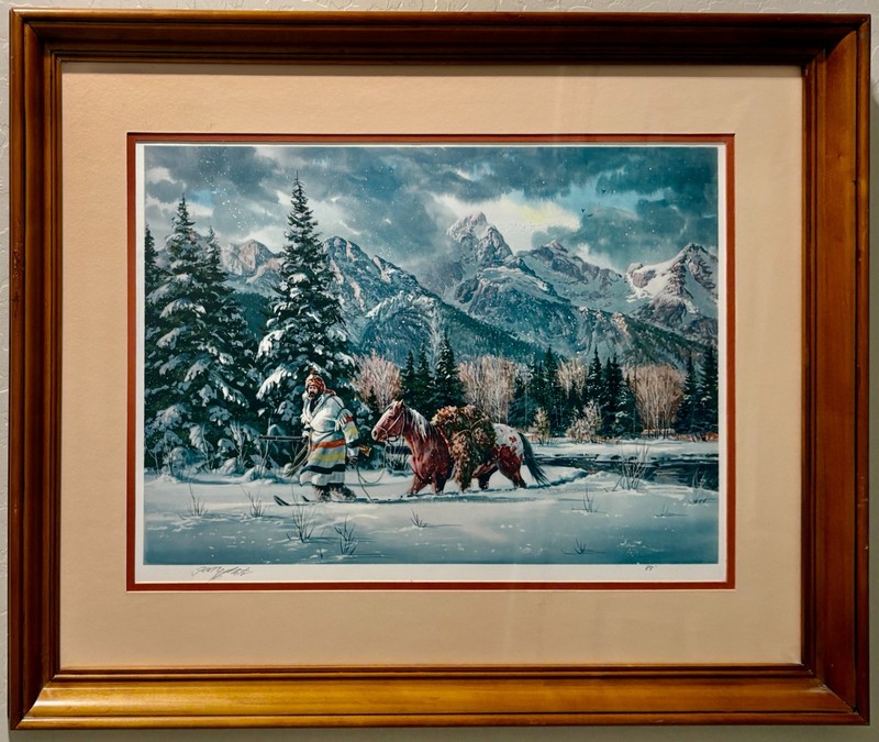 Trapper in the Shadows of the Tetons Gerry Metz