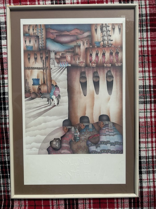 Art print titled «Navidad de Santa Fe» Amado Maurilio Pena Jr