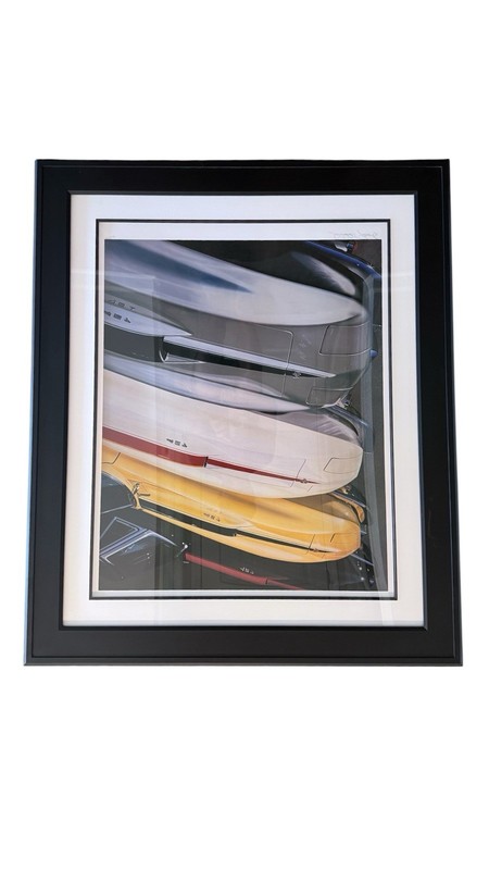 Scott Jacobs Signed Eeny Meany Corvette 2005, Mixed Media, 31″ X 25″ Framed